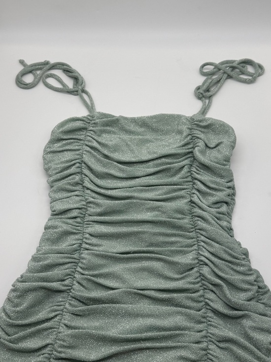Jump Dresses & Skirts - Jump Mint Green Shimmer Ruched Dress Size Small